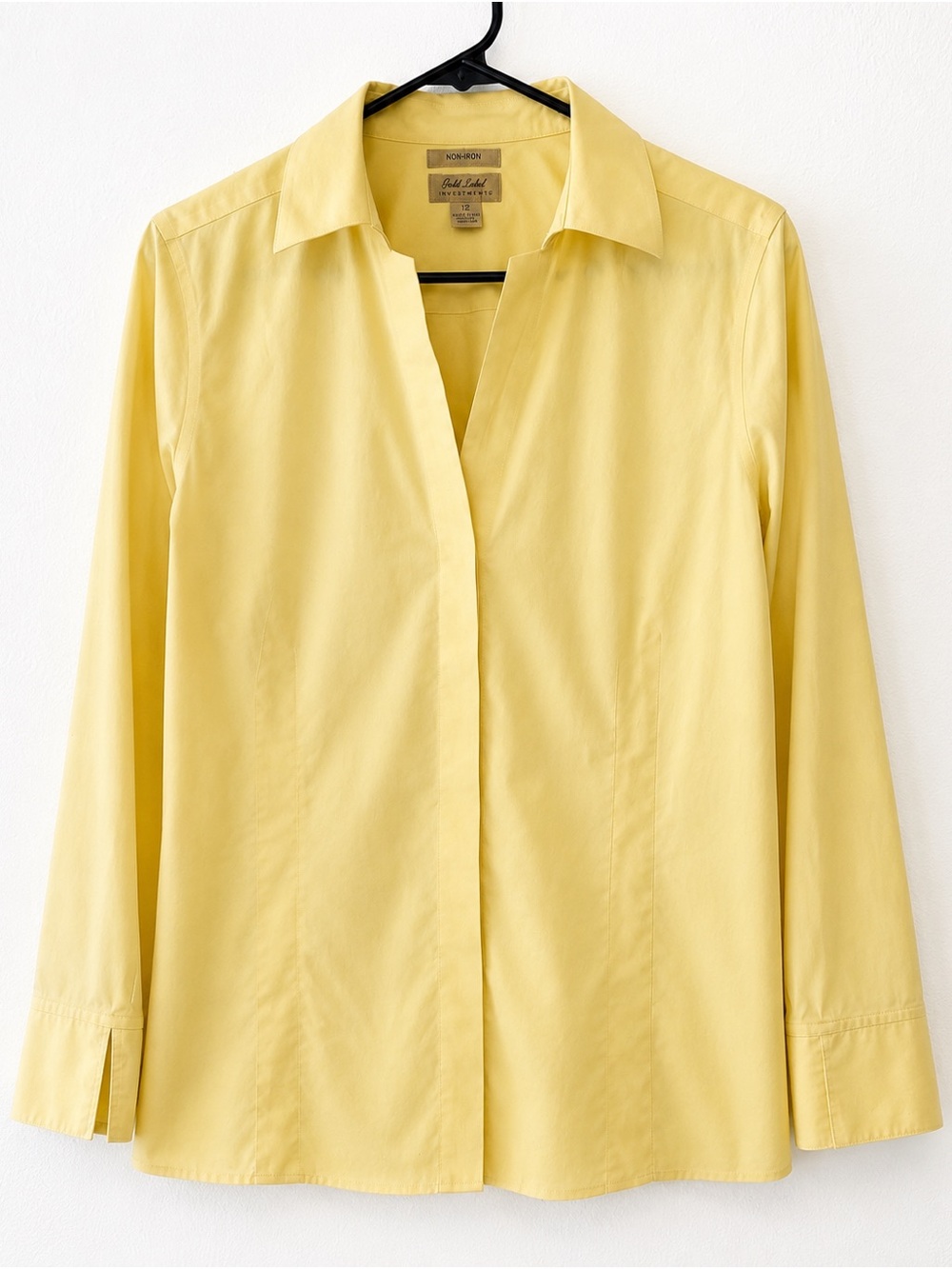 Tailored Button-Down Shirt in Butter Yellow